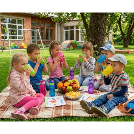 Kubek kubki plastkowe dla dzieci do przedszkola szkoły kpl. 30 szt 250ml mix kolor sg